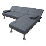 Corner sofa bed reversible Brisk fabric with anthracite shade 200x146x75cm - Слика 4