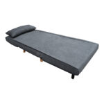 Armchair-bed Josuane I fabric in anthracite shade 78x80x81cm - Image 3