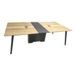 Meeting table professional Denith dark grey-natural 240x120x75cm - Image 3