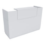 Reception Lotus in white color 180x70x110cm