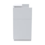 Reception Lotus in white color 180x70x110cm - Image 4