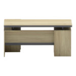 Lotus professional desk with right corner in natural-anthracite shade 200x160x76cm - Image 3