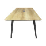 Meeting table professional Denith dark grey-natural 180x100x75cm - Image 3