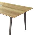 Meeting table professional Denith dark grey-natural 180x100x75cm - Image 4