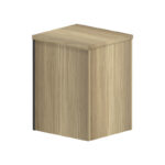 Professional chest of 3 drawers Lotus in natural-anthracite color 40x44x61cm - Image 3