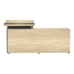 Lotus professional desk left corner in natural-anthracite shade 180x180x75cm - Image 5