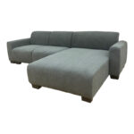 Reversible corner sofa Erros fabric in gray shade 287x161x71cm - Image 2