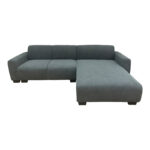 Reversible corner sofa Erros fabric in gray shade 287x161x71cm - Image 3