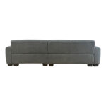 Reversible corner sofa Erros fabric in gray shade 287x161x71cm - Image 4