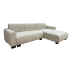Reversible corner sofa Erros fabric in beige shade 287x161x71cm