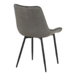Berne chair velvet in anthracite shade 53x62x84cm - Слика 2