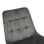 Berne chair velvet in anthracite shade 53x62x84cm - Слика 5