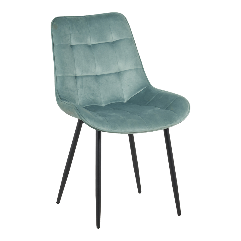 128-000047 Berne chair velvet in pistachio shade 53x62x84cm - Image 1