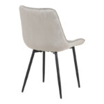 Berne chair velvet in grey shade 53x62x84cm - Слика 2