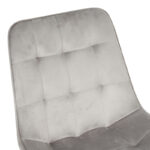 Berne chair velvet in grey shade 53x62x84cm - Слика 5