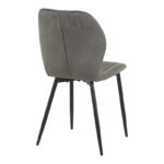 Jelour velvet chair in anthracite shade 46.5x60x84cm - Слика 2
