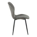 Jelour velvet chair in anthracite shade 46.5x60x84cm - Слика 3