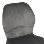 Jelour velvet chair in anthracite shade 46.5x60x84cm - Слика 5