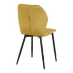 Jelour velvet chair in yellow shade 46.5x60x84cm - Слика 2