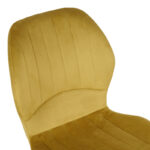 Jelour velvet chair in yellow shade 46.5x60x84cm - Слика 5