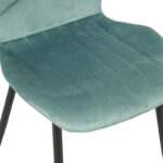 Jelour velvet chair in pistachio shade 46.5x60x84cm - Слика 6