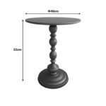 Anesor metal side table in black shade D40x52cm - Слика 5