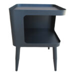 Cubino metal side table in black shade 35x35x50cm - Image 2