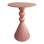 Side table Bilane metal in terracotta  shade D39x55cm - Слика 2