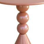 Side table Bilane metal in terracotta  shade D39x55cm - Слика 3