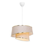 Ceiling light PWL-1127 Ε27 beige-golden-white D32.5x65cm - Слика 3