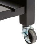 Trolley-Shelf Claude mdf black - natural 58x48x87.5cm - Слика 3