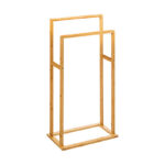 Floor towel rack Dasmal bamboo in natural shade 42x24.2x81.5cm