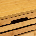 Sicla bamboo chest of drawers, natural shade 40x30x97.5cm - Слика 3