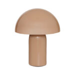 Table lamp Mushi metal in beige color D20x24,5cm