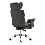 Manager's office chair with footrest Zanci black pu 70x66x112-120cm - Слика 2