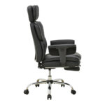 Manager's office chair with footrest Zanci black pu 70x66x112-120cm - Слика 3