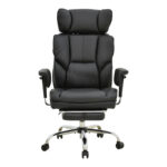 Manager's office chair with footrest Zanci black pu 70x66x112-120cm - Слика 4