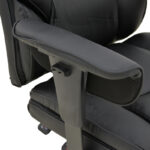 Manager's office chair with footrest Zanci black pu 70x66x112-120cm - Слика 6