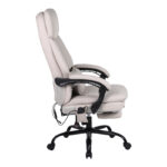 Sedici director's office chair with massage mechanism - pu beige 72x63x115-123cm - Image 3