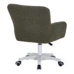 Givole office chair in olive green boucle fabric 55x55x75-84cm - Слика 2