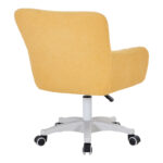 Givole office chair in yelow boucle fabric 55x55x75-84cm - Слика 2