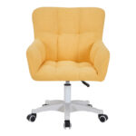 Givole office chair in yelow boucle fabric 55x55x75-84cm - Слика 4