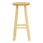 Nusiwo bar stool teak wood in natural shade D35x70cm - Слика 3