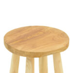 Nusiwo bar stool teak wood in natural shade D35x70cm - Слика 4