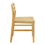 Tuga chair teak wood-pe rope frame in natural shade 50x58x86cm - Слика 4
