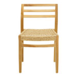 Tuga chair teak wood-pe rope frame in natural shade 50x58x86cm - Слика 5