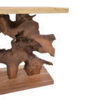 Console table Nasiol Inart teak wood in natural color 120x40x75cm - Image 5