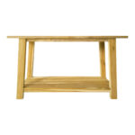 Console table Decoza teak wood in natural color 140x40x80cm