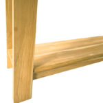Console table Decoza teak wood in natural color 140x40x80cm - Image 3