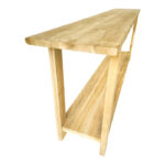 Console table Decoza teak wood in natural color 200x40x80cm - Image 2